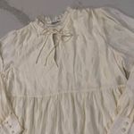 Ophelia Roe NWT Romantic Tiered Ruffle Long Sleeve Dress Women's Size 1X Cream Photo 2