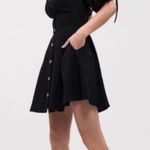 J.O.A. NWT Black puff sleeve button dress Photo 1