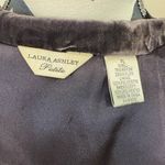 Laura Ashley Embroidered Velvet Jacket Renaissance Vintage Whimsigoth Purple PL Photo 8