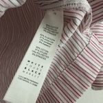 White House | Black Market Stripe Bell Sleeve Blouse Top Womens Size 4 V Neck Photo 2
