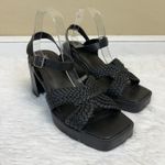 Torrid Crisscross Platform Heel Sandals Black Faux Leather Size 10.5WW Photo 1