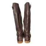 UGG  Australia Amberlee Espresso Leather Equestrian Style Boots, Size 9.5 Photo 2