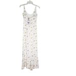 Princess Polly NWT  Floral Maxi Dress Eco Viscose White Size 4 Photo 3