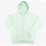 Soft Serve Cloud Cotton Zipper Hooded Jacket in Lime Sherbert. Size S Green Photo 0