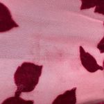 Cacique Purple Floral Silk Blend Long Sleeve Mesh Sheer Button-Up Shirt Size 26 Photo 8