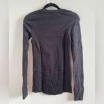 PINK - Victoria's Secret Victoria’s Secret Pink Black & Silver Rhinestone Heart Thermal Long Sleeve NEW Photo 4