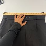 Ophelia Roe Dress Pants Womens XL Black High Rise Pleated Straight Leg Belted Photo 12