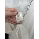 Free People  Samson Embroidered Beaded Mini Dress In Ivory/Blue Low Back Cotton Photo 11