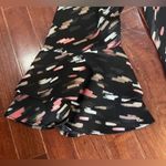 Apt. 9 Long layered bell sleeve vneck black blush and mocha brush stroke top size large Photo 4