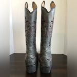 Circle G  By Corral Women's Grey / Black / Pink Embroidery Boots Size 9 Photo 3