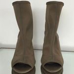 Charlotte Russe Beige Sock Clear Heels NEW Photo 2