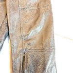 Christina Silver Metallic Moto Biker Jacket Women's Large NWT Punk Rock Edgy Photo 9
