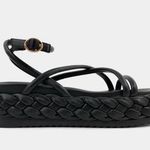 Shu Shop Black Lilith Platform Sandals Sz 7.5 NIB Photo 0