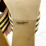 DV Dolce Vita Haady Rafia Straw Wedge Slide Sandals Women Size 10 Black Tan Photo 5