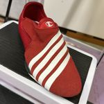 Champion  Red and White Breeze Striped Suede Leather Shoes Womens 5.5 Photo 11