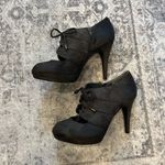 Impo Elegant Charcoal Lace-Up Heels Photo 2