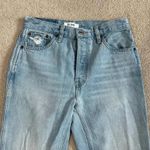 RE/DONE  Originals 90s High Rise Loose Jeans Light Wash Blue Distressed Size 27 Photo 2