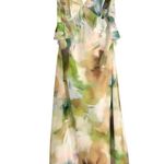 NWOT Favorite Daughter The Who Me? Green Cream Abstract Floral Maxi Dress MEDIUM Photo 2
