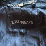 EXPRESS Black Leather Inspired Zip Up Womens Jacket Photo 6