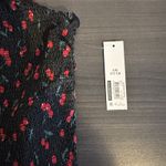 No Boundaries  XL Cherry Smocked Crop Top Sweetheart‎ Bodice Y2K Summer Retro Photo 2