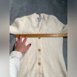 Athleta  creamy white Ribbed Cardigan Sweater XXS Photo 3