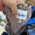 Sky To Moon Cheetah Print Ruffle Mini Dress Brown Size M Photo 2