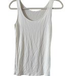 Uniqlo White Fitted Sleeveless Tank Top Photo 6