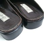 Brighton  Womens Jade Slide Shoes 7.5 Slip On Close Toe Black Brown Leather Photo 2
