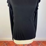 Avec Les Filles  Black Ruffle Sweater Photo 3
