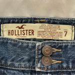 Hollister  Vintage Denim Micro Mini Jean Skirt Y2K Low Rise Distressed Size 7 Photo 6