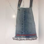 Handmade Gorgeous Boho Beaded Denim Purse with Floral Guitar Strap Festival Core Photo 7
