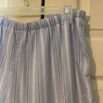 Victoria's Secret Vintage Y2K Blue White Striped Sleep Shorts 100% Cotton Medium Photo 8