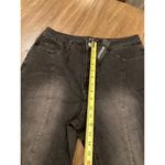 Allegra K  retro Flared Stretch High Rise Dark Wash black Denim Jeans Large NWT Photo 3