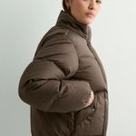 Levi's Levi’s Western Bubble Shortie Puffer Jacket – Brown – Size M NWT Cropped Puffer Photo 7