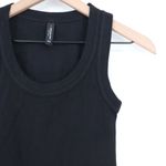 American Giant Black Ribbed Tank Top XS Made in USA Cotton Made in USA Photo 3