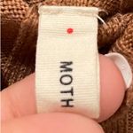 Anthropologie MOTH Wide Ribknit Turtleneck Tan Sweater Tank Top Photo 2