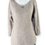 New York And Company Pullover Sweater Women’s S Beige White 3/4 Sleeve Knit Top Photo 0