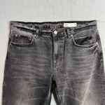 ZARA  ZW Collection Straight Leg Crop Jeans Size 6 Faded Black High Rise Waist Photo 2