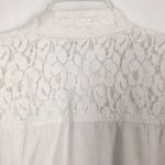 Stoosh Linen Blend Asymmetrical Full Zip White Jacket Juniors Medium Photo 8