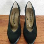 YSL YVES SAINT LAURENT Vintage 90s Satin Stiletto Pumps Photo 4