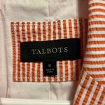Talbots  Coral White Blazer 100% Cotton size 8. Business or Casual wear Photo 2