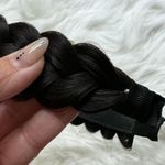 Loose Faux Hair Braided Headband (black/brown) Black Photo 3