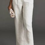 Reformation 100% Linen Off White Straight Leg Trouser Pants Pockets Size 0 / 25" Photo 0