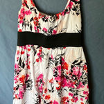 B. Smart B. Sweet: Pink & Black Floral Dress- Cotton Blend- 8 Photo 0