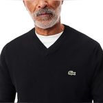 Lacoste  Women's Elegant Black V-Neck Sweater Photo 1