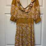 Free People Lucie Dress in Yellow Floral Antique Coin Combo 4 Photo 5