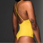 Thistle and Spire Smokin Mirrors Bodysuit in a mustard yellow color M Size M Photo 1