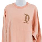 Disneyland Long Sleeve Spirit Jersey Oversized T-Shirt Peach Pink Gold Glitter Photo 18