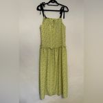 Topshop NWT  Floral Print Drop Waist MIDI Dress, Size 6 US Women’s “Lime” Color Photo 12