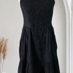 Victoria's Secret  VINTAGE Black Crochet Midi Dress Photo 0